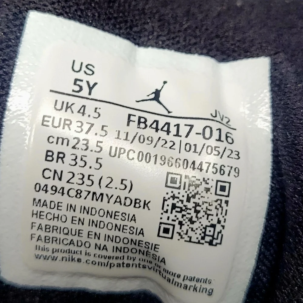 Jordan 1 Mid Black Infrared GS Shoes #FB4417-016 size 5Y Big Boys / Women's 6.5 - Picture 11 of 12